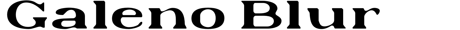 Galeno Blur Font