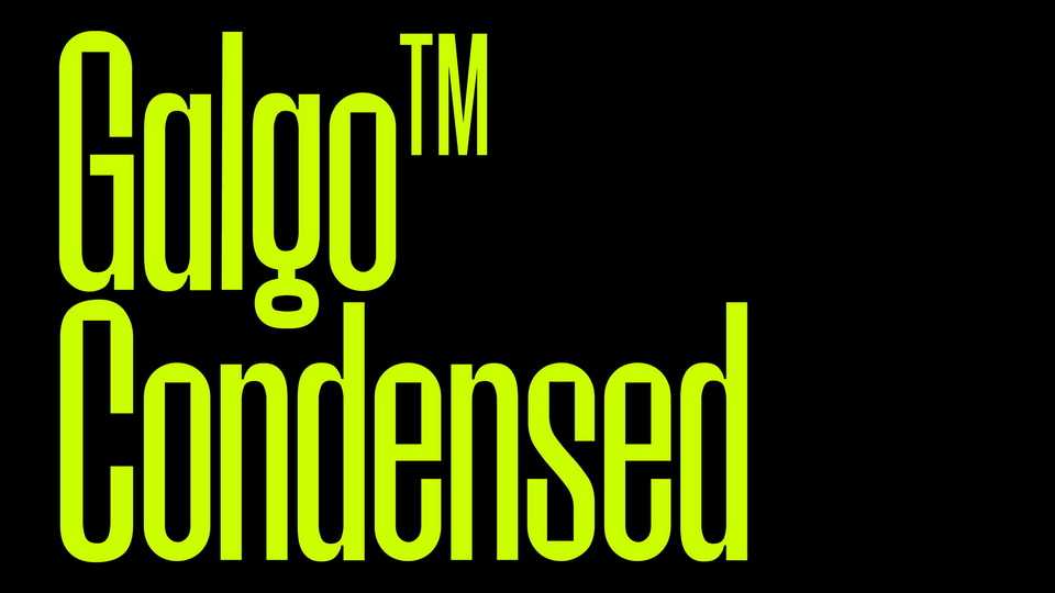 Galgo Condensed Font › Fontesk