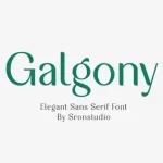 Galgony Sans Serif Font - Fonte Grátis Galgony Sans Serif Font
