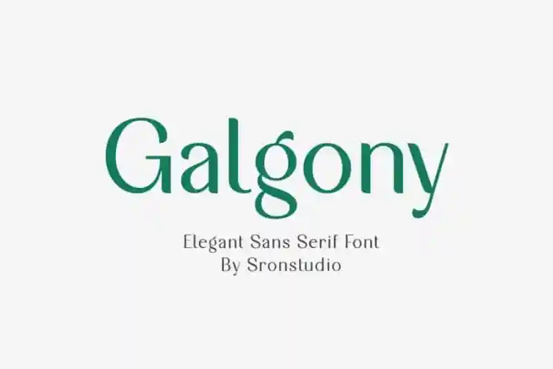 Galgony Sans Serif Font