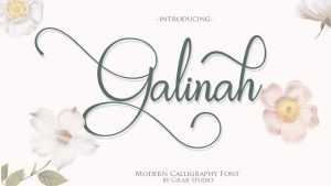 Galinah Script Font › Fontesk