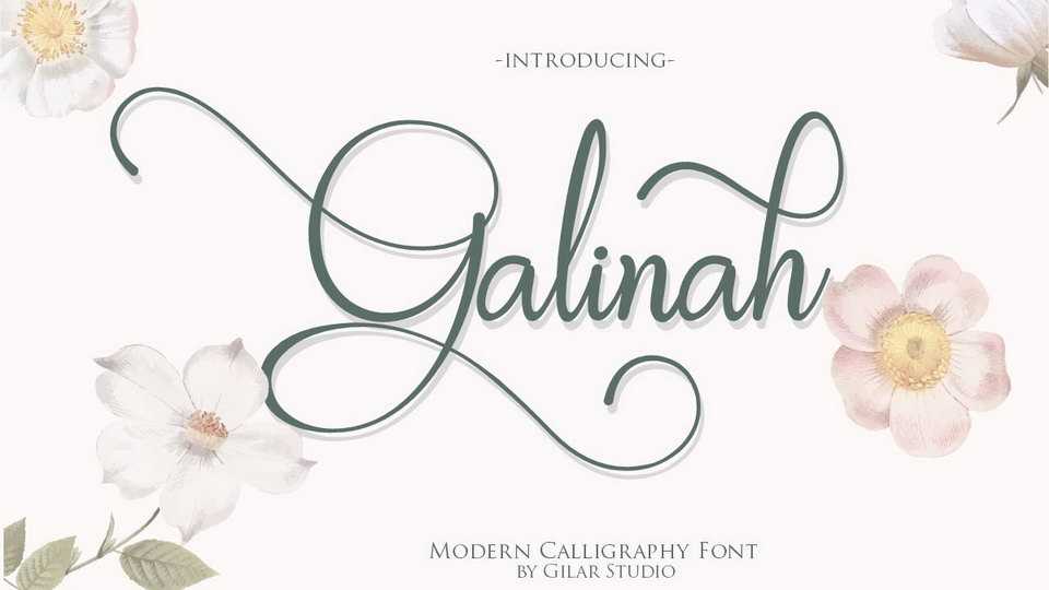 Galinah Script Font › Fontesk