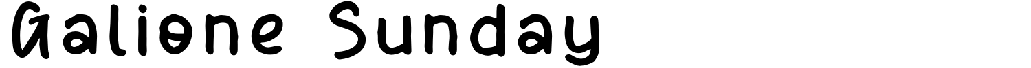 Galione Sunday Font