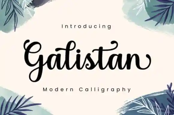 Galistan Calligraphy Font