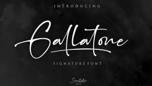 Gallatone Signature Script Font › Fontesk