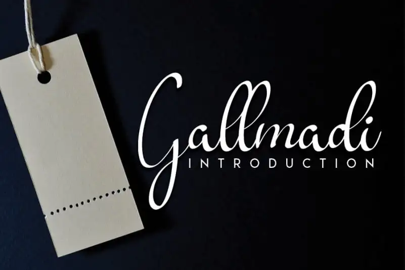 Gallmadi Calligraphy Font