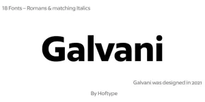 Galvani Font