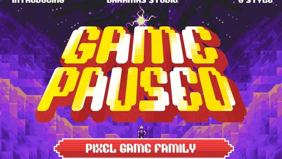 Game Paused Font › Fontesk