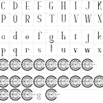 Gamiela Font - Fonte Grátis Mapa de caracteres da fonte Gamiela Font
