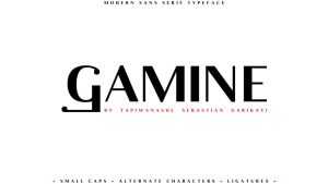 Gamine Font Family › Fontesk