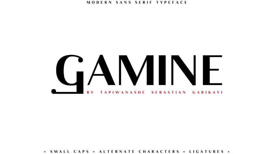 Gamine Font Family › Fontesk