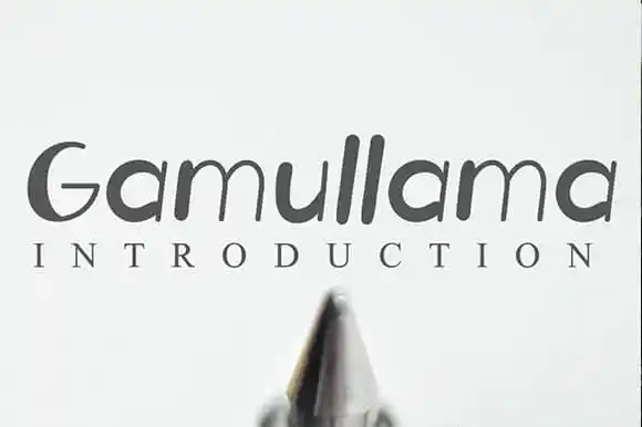 Gamullama Displays Font
