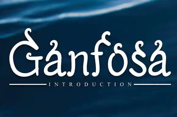 Ganfosa Display Font