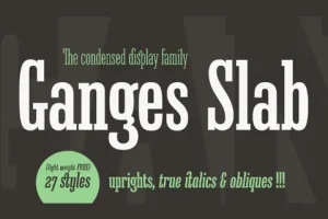 Ganges Slab Font Family