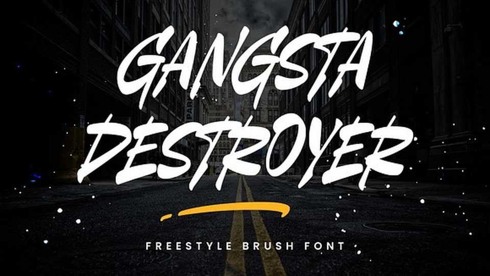 Gangsta Destroyer Font › Fontesk