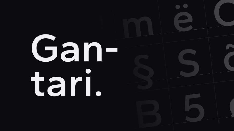 Gantari Font Family › Fontesk