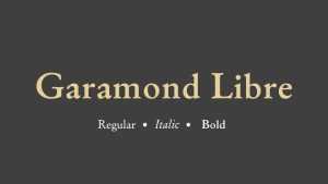 Garamond Libre Font Family › Fontesk
