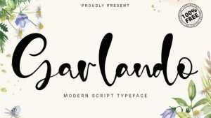 Garlando Script Font › Fontesk