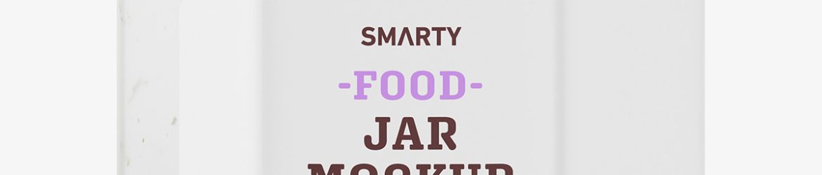 Garlic sauce jar mockup