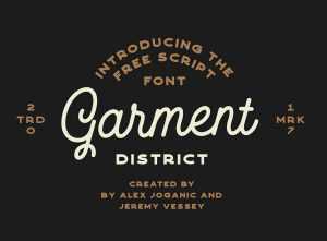 Garment District Monoline Script