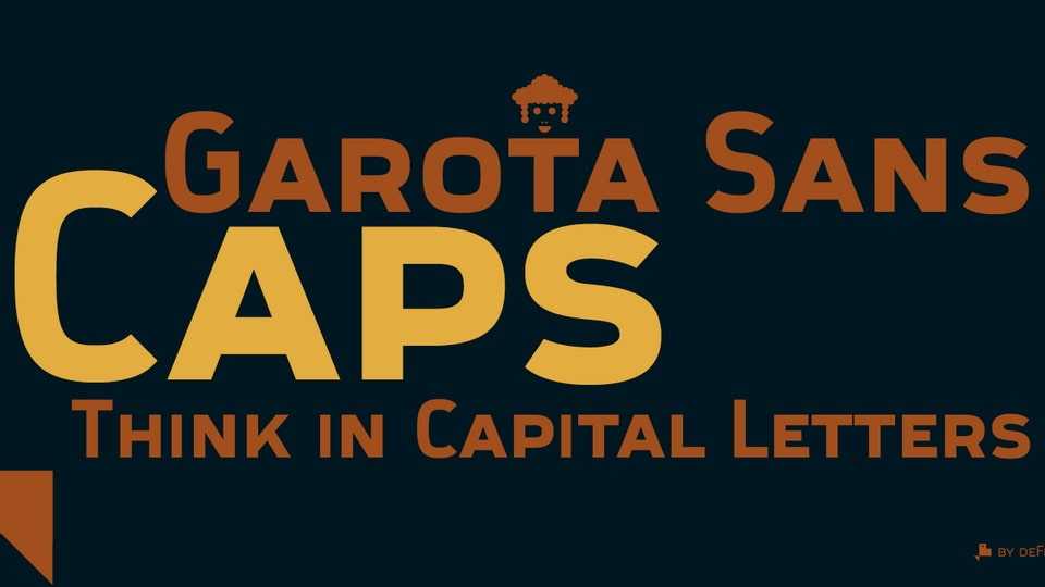 Garota Caps Sans Font › Fontesk