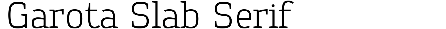 Garota Slab Serif Font