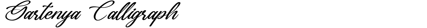 Gartenya Calligraph Font