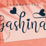 Gashina Handwritten Font - Fonte Grátis Gashina Handwritten Font