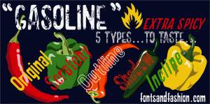 GASOLINE Scratchy Font