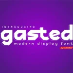 Gasted Display Font - Fonte Grátis Gasted Display Font