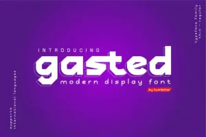 Gasted Display Font