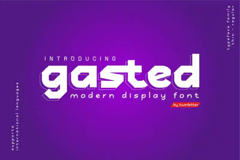 Gasted Display Font