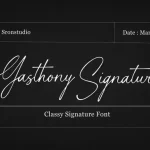 Gasthony Signature Script Font