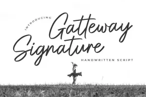 Gatteway Signature Font