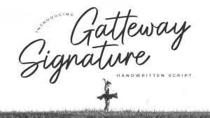 Gatteway Signature Font › Fontesk