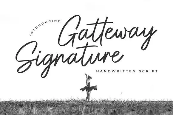 Gatteway Signature Font