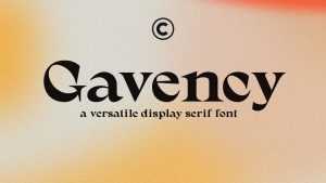 Gavency Font › Fontesk