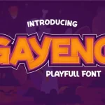 Gayeng Display Font