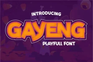 Gayeng Display Font