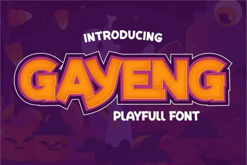 Gayeng Display Font
