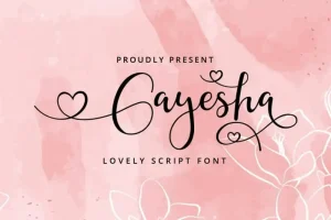Gayesha Calligraphy Font