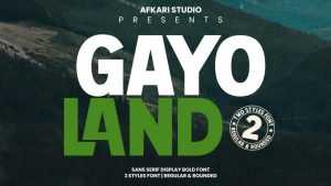 Gayo Land Font › Fontesk