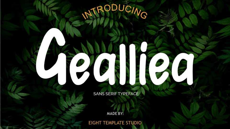 Gealliea Font › Fontesk