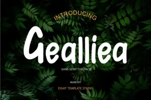 Gealliea Script Font