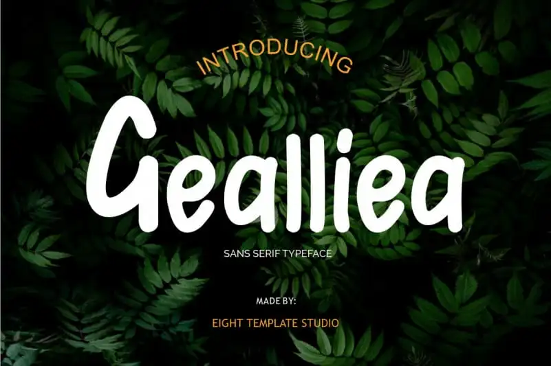 Gealliea Script Font