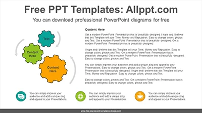 Gear banner PowerPoint Diagram Template