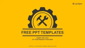 Gear Icon Graphic PowerPoint Templates