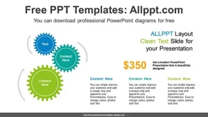 Gear Wheels Rotating PowerPoint Diagram