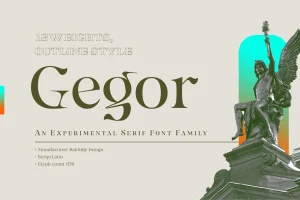Gegor Serif Font