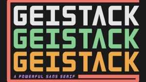 Geistack Font › Fontesk